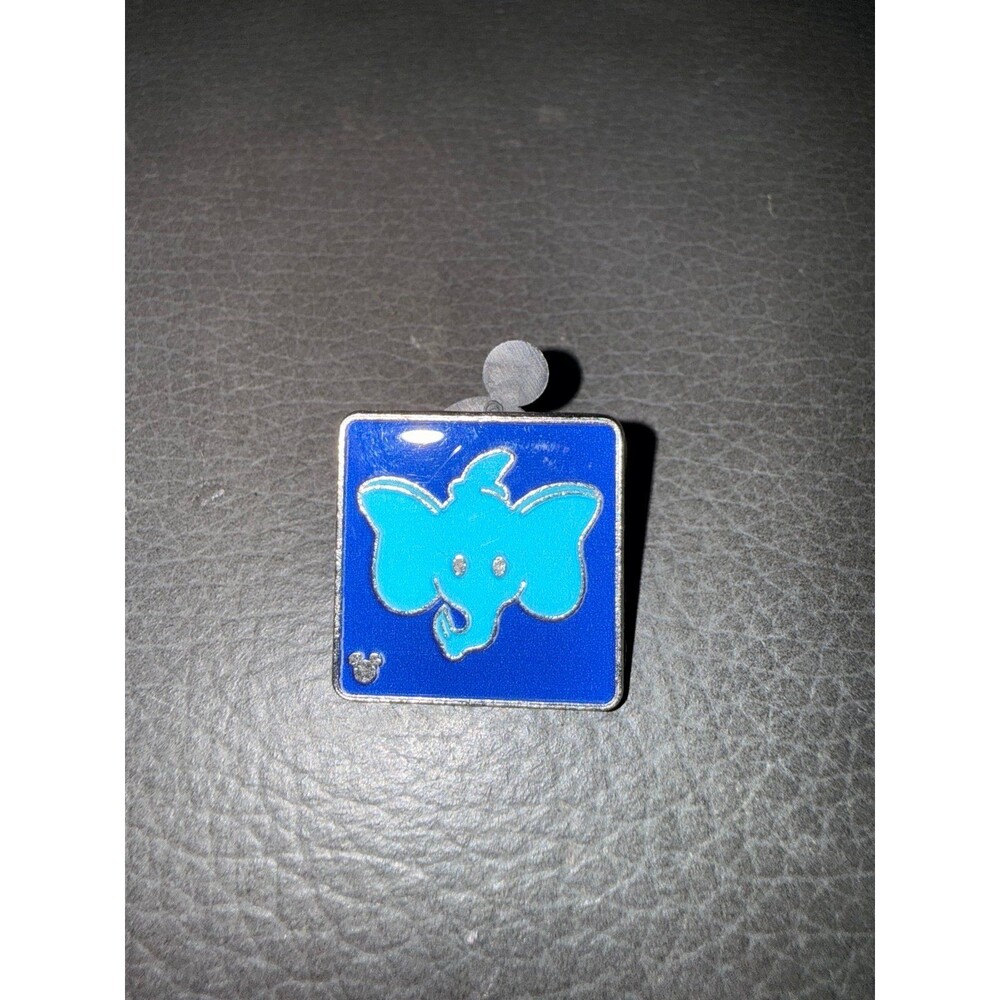 Disney Hidden Mickey pin featuring a side profile of Dumbo the Flying Elephant